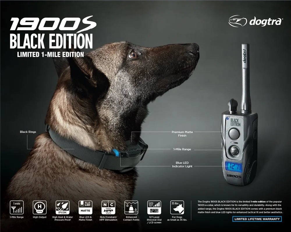Dogtra 1900S Black Edition Replacement Transmitter - REMOTE ONLY