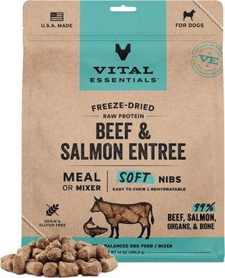 Vital Essentials Freeze-Dried Raw Nibs (Soft) 14oz Bag