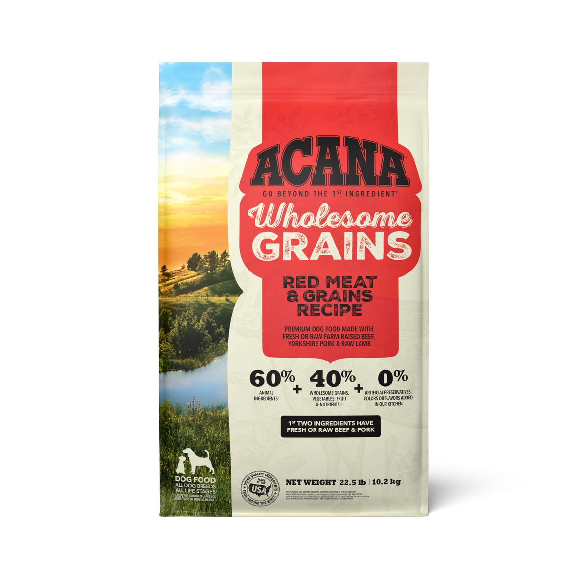 Acana Dog Wholesome Grains Kibble (22.5lb Bags)