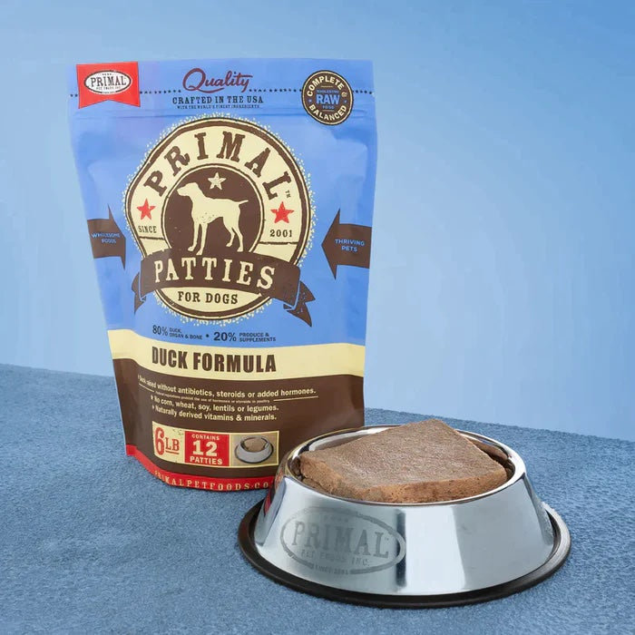 Primal Frozen Dog Duck Patties