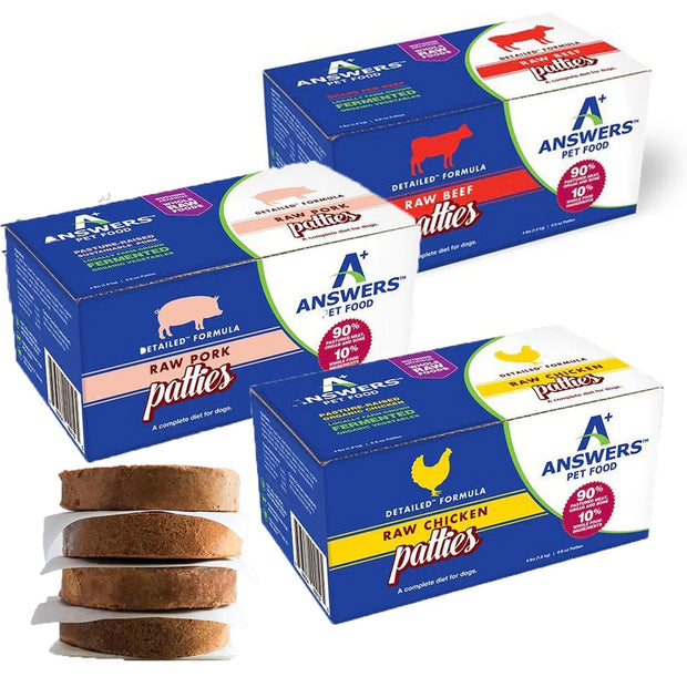 Answers Detailed Formula (Raw Patties) 20lb Bulk