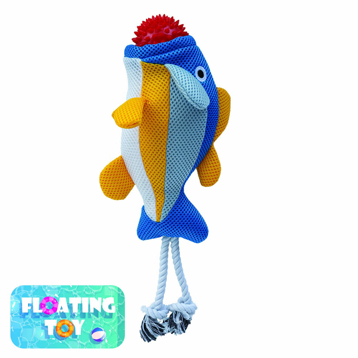 Territory 2-In-1 Floating Tug And Toss Dog Toy 15"