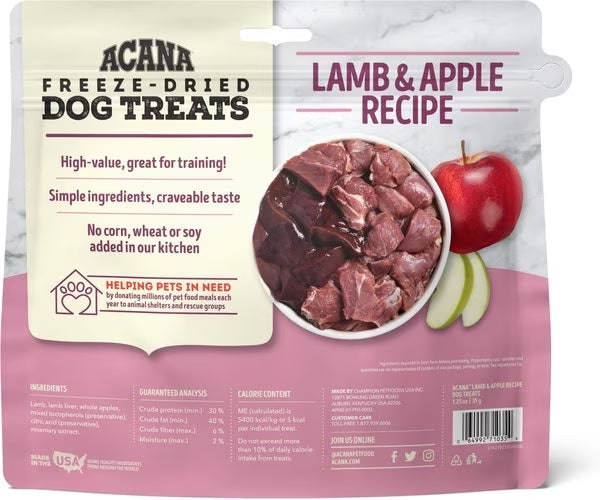 ACANA Freeze Dried Treat - Lamb & Apple
