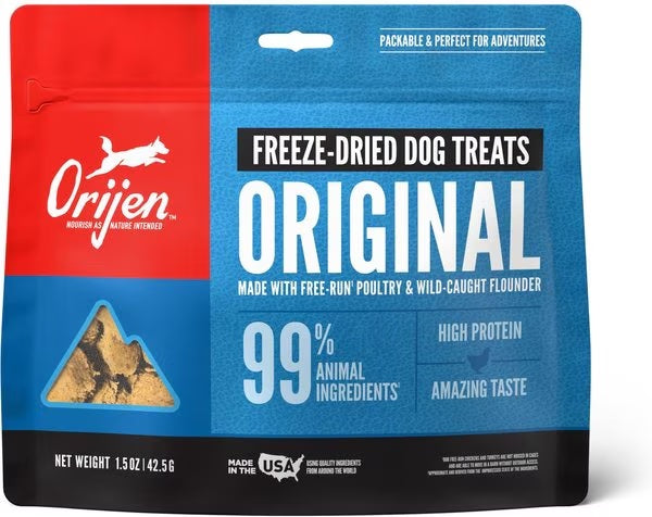 ORIJEN Freeze Dried Treat - Original (Poultry & Flounder)